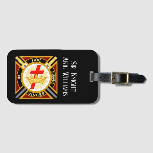 Knight Templar Gepäckanhänger (Vorderseite (Horizontal))