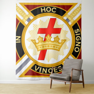 Knight Templar Hintergrund Wandteppich