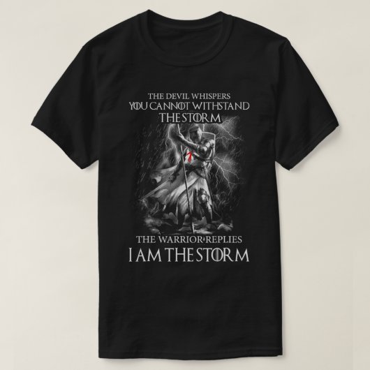 Knight Templar I am Storm Crusader T-Shirt (Design vorne)