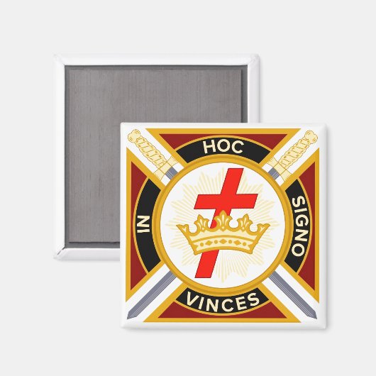 Knight Templar Magnet (Vorderseite/Rückseite)