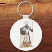 Knight Templar Mittelalter Schlüsselanhänger (Vorderseite)