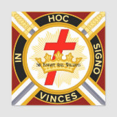 Knight Templar Namensschild (Vorderseite)