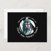 Knight templar postkarte (Vorne/Hinten)