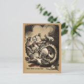 Knight vs. Dragon Postkarte (Stehend Vorderseite)