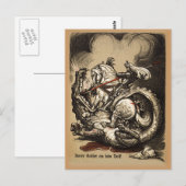 Knight vs. Dragon Postkarte (Vorne/Hinten)