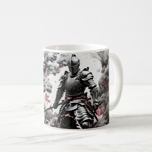 Knight Warrior B Kaffeetasse (VorderseiteRechts)