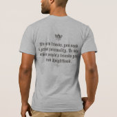 Knighthood - Gewinn-Freunde, grau T-Shirt (Rückseite)