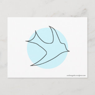 Knightingales Postcard (blau) Postkarte