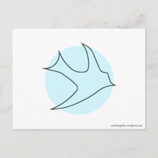 Knightingales Postcard (blau) Postkarte