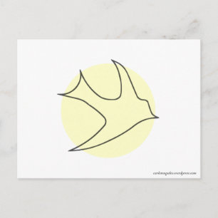 Knightingales Postcard (Gelb) Postkarte
