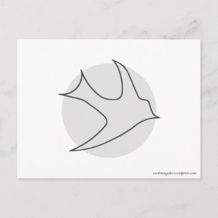 Knightingales Postcard (Grau) Postkarte