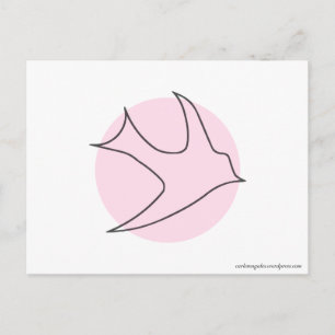 Knightingales Postcard (Rosa) Postkarte