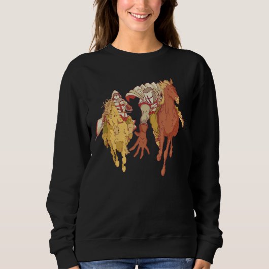 Knights and Horses - Medieval Crusader Renaissance Sweatshirt (Vorderseite)