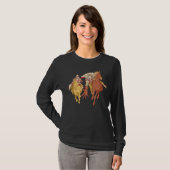 Knights and Horses - Medieval Crusader Renaissance T-Shirt (Vorne ganz)