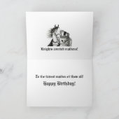 "Knights courted Maidens" Karte (Innenseite)