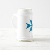 Knights d'Azure Bierglas (Vorderseite Links)
