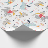 Knights & Dragons Geschenkpapier (Ecke)