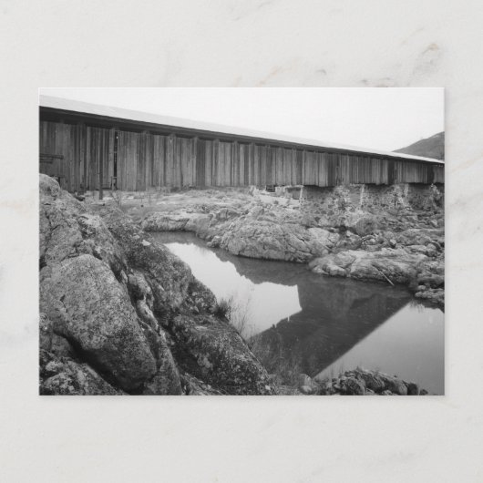 Knight's Ferry Bridge Postkarte (Vorderseite)
