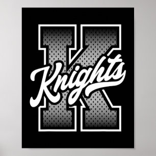 Knights Footll Knights verkaufen Knights Sketll Kn Poster