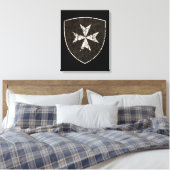 Knights Hospitaller Cross, Not Leinwanddruck (Insitu (Schlafzimmer))