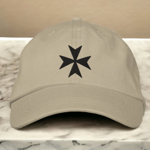 Knights Hospitaller Malteser Cross Bestickte Baseballkappe