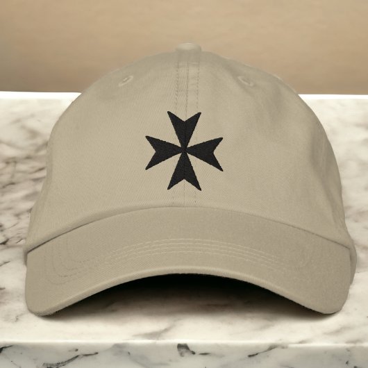 Knights Hospitaller Malteser Cross Bestickte Baseballkappe