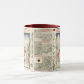 Knights Play Chess in War Tent, Medieval Miniature Tasse (Zentrum)