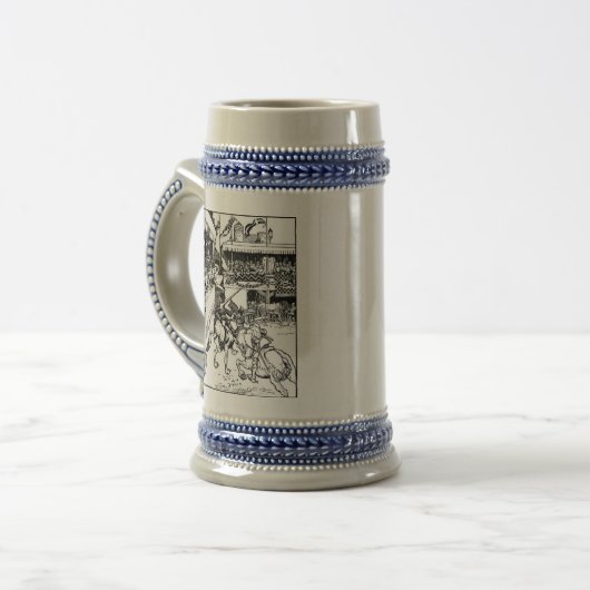 Knights Stein Bierglas (Vorderseite Links)