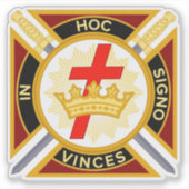 Knights Templar Aufkleber (Vorderseite)