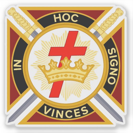 Knights Templar Aufkleber (Vorderseite)