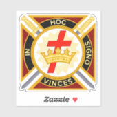 Knights Templar Aufkleber (Blatt)