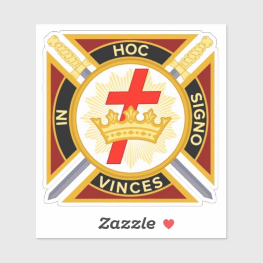 Knights Templar Aufkleber (Blatt)