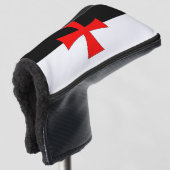 Knights Templar battle flag Golf Headcover (3/4 Vorderseite)