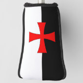 Knights Templar battle flag Golf Headcover (Rotieren 90)
