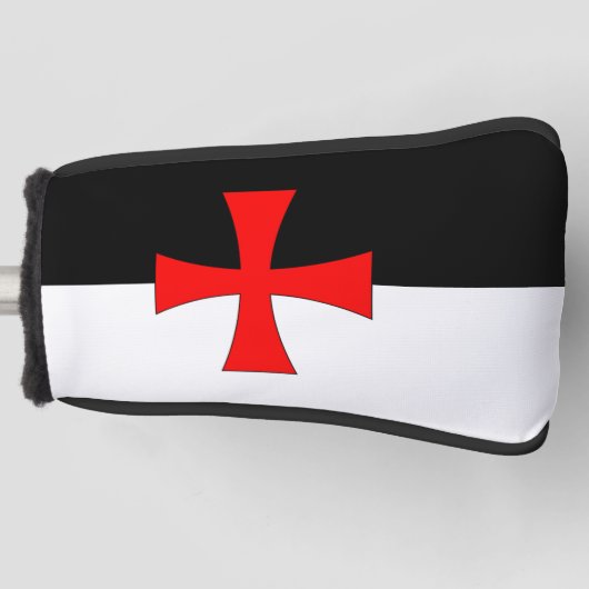 Knights Templar battle flag Golf Headcover (Vorderseite)