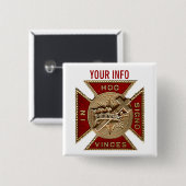 KNIGHTS TEMPLAR BUTTON (Vorne & Hinten)