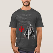 Knights Templar Christlich Religious Oath Tshirt (Vorderseite)