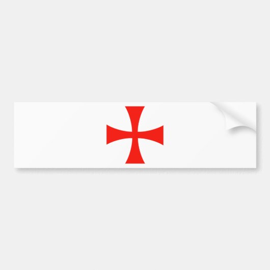 Knights_Templar_Cross Autoaufkleber (Vorne)
