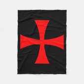 Knights Templar Cross Catholic Christian Order The Fleecedecke (Vorderseite)
