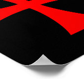 Knights Templar Cross Catholic Christian Order The Poster (Ecke)