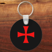 Knights Templar Cross Catholic Christian Order The Schlüsselanhänger (Vorderseite)