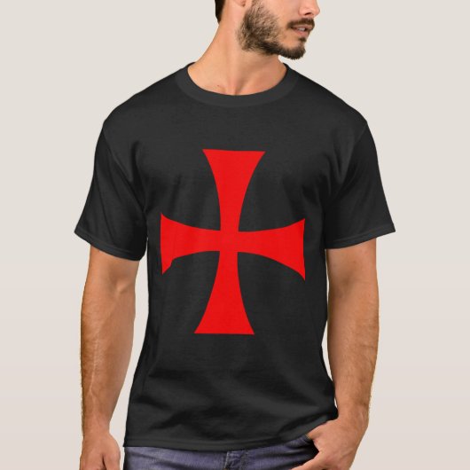 Knights Templar Cross Catholic Christian Order The T-Shirt (Vorderseite)