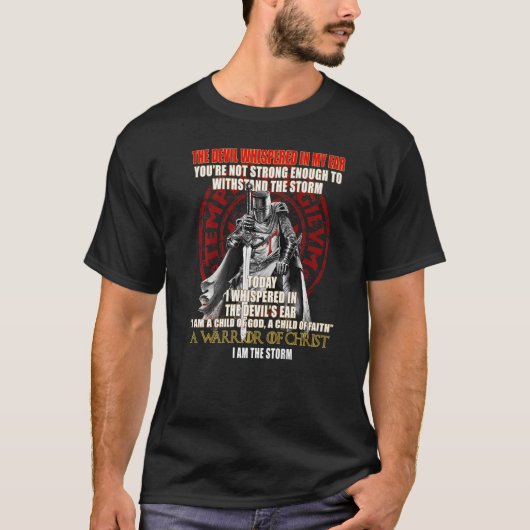 Knights Templar  Cross Christian Soldiers   2 T-Shirt (Vorderseite)
