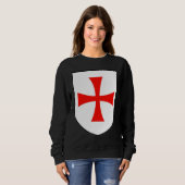Knights Templar Flag Order of Solomon's Temple app Sweatshirt (Vorne ganz)