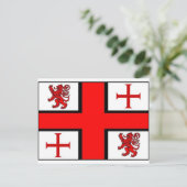 KNIGHTS TEMPLAR FLAG POSTKARTE (Stehend Vorderseite)
