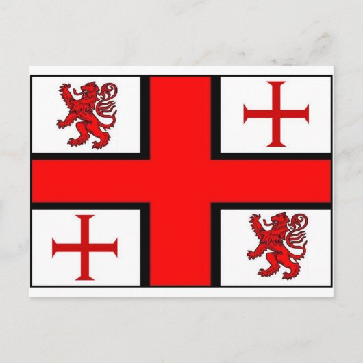 KNIGHTS TEMPLAR FLAG POSTKARTE (Vorderseite)