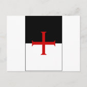 Knights Templar Flag Postkarte (Vorderseite)