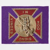 KNIGHTS TEMPLAR Fleece-Decken Fleecedecke (Vorderseite (Horizontal))
