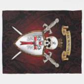 KNIGHTS TEMPLAR FLEECEDECKE (Vorderseite (Horizontal))