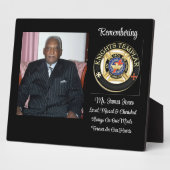 Knights Templar GedächtnisPlaque Fotoplatte (Seite)